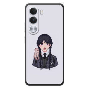 Чехлы Венсдей на Realme C100i Уэнсдей (AlphaPrint)