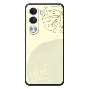 Чехол цветочный дизайн для Realme C100i (Зелёный фон)