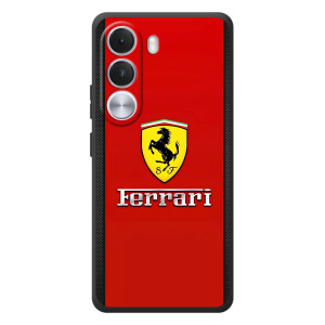 Силиконовый бампер с картинкой машины на Realme C100i – Ferrari Logo