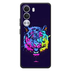 Силиконовый бампер с картинкой животных для Realme C100i – Тигр-Арт