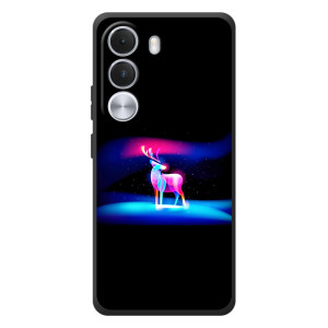 Силиконовый бампер с картинкой животных для Realme C100i – Яркий олень