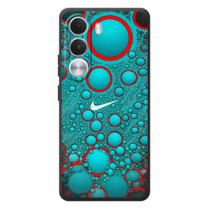 Силиконовый Чехол на Realme C100i с картинкой Nike – Найк зеленый