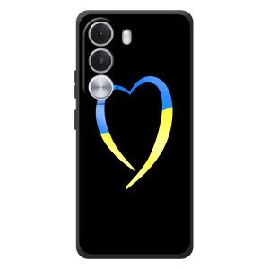 Силиконовый Чехол на Realme C100i (Я-Украина) – Украинское сердце