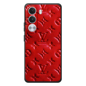 Текстурный Чехол Louis Vuitton для Реалми С100и (Красный ЛВ)