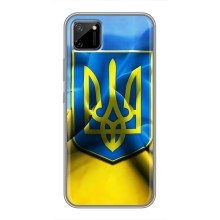 Чехол с картинкой (Патриотический ГЕРБ) на Realme C11 (Герб и Флаг Украины)