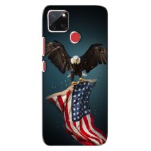 Чехол Флаг USA для Realme C12 – Орел и флаг