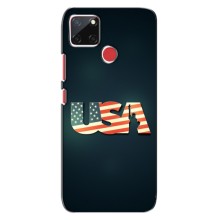 Чехол Флаг USA для Realme C12 (USA)