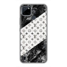 Чехол Стиль Louis Vuitton на Realme C12 (LV на белом)