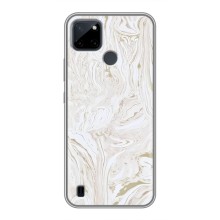 Мраморний чехол на Realme C12 (VPrint) (Білий мрамор)