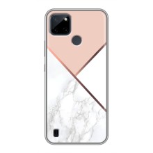 Мраморний чехол на Realme C12 (VPrint) (Тройний мрамор)