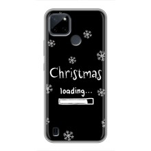 Рождественские, Праздничные Чехлы для Реалми С12 (Christmas loading)