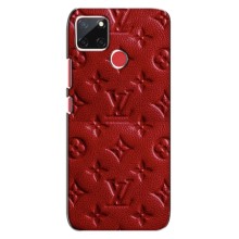 Текстурный Чехол Louis Vuitton для Реалми С12 – Красный ЛВ
