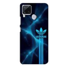 Чохли Адидас для Realme C15 (AlphaPrint) (Синій Адідас)