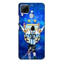 Чехлы для Realme C15 (Leo чемпион) (AlphaPrint) (Месси сборная)