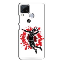 Чехлы с принтом Спортивная тематика для Realme C15 – Волейболист