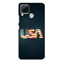 Чехол Флаг USA для Realme C15 (USA)