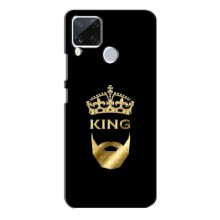 Чохол (Корона на чорному фоні) для Реалмі С15 – KING