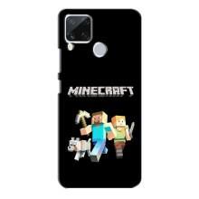 Чохол Майнкрафт на Realme C15 (AlphaPrint) Minecraft (герої Minecraft)
