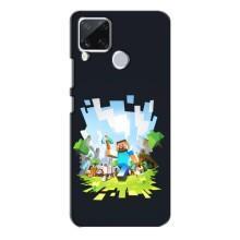 Чохол Майнкрафт на Realme C15 (AlphaPrint) Minecraft (персонажі Minecraft)