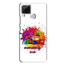 Чохли Амонг Ас для Realme C15 (AlphaPrint) (Яскравий АмонгАс)