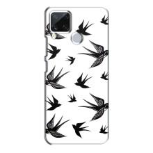 Чохол з пташками на Realme C15 (VPrint) (Ластівки)