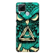 Чохол з пташками на Realme C15 (VPrint) (Сова з оком)