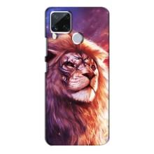 Чохол з картинкою ЛЕВ для Realme C15 (VPrint) (Красочний Лев)