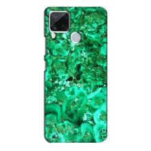 Мраморний чехол на Realme C15 (VPrint) (Салатовий Мрамор)