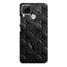 Текстурный Чехол Louis Vuitton для Реалми С15 (Черный ЛВ)