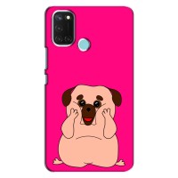 Чехол (ТПУ) Милые собачки для Realme C17 – Веселый Мопсик