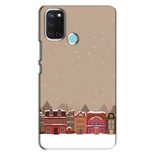 Новорічні, Святкові Чохли для Realme C17 - 2024 год (Зимове місто)