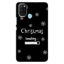 Рождественские, Праздничные Чехлы для Реалми С17 (Christmas loading)