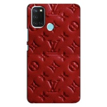 Текстурный Чехол Louis Vuitton для Реалми С17 – Красный ЛВ