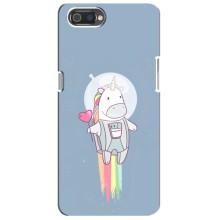 Чехол Unicorn на Realme C2 (Единорог космонавт)