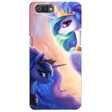 Чехол Unicorn на Realme C2 (Единорожки на тучках)