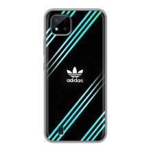 Чехлы Адидас для Realme C11 (2021) / C20 (AlphaPrint) (Адидас с полосами)
