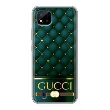 Чехлы ГУЧЧИ для Реалми С11 (2021) / С20 (AlphaPrint) (Текстура Гуччи)
