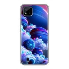 Чохли КОСМОС  на Realme C11 (2021) / C20 (Сині планети)