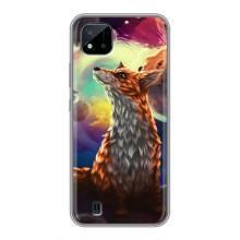 Чехлы с картинкой Лисички для Realme C11 (2021) / C20 (VPrint) (Лисица в космосе)