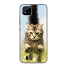 Чехлы с Котиками для Realme C11 (2021) / C20 (VPrint) (Прыжок кота)