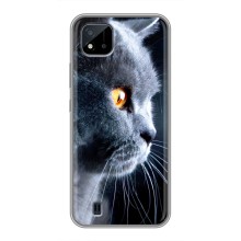 Чехлы с Котиками для Realme C11 (2021) / C20 (VPrint) (Серый Кот)