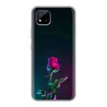 Чохли з принтом Троянд для Realme C11 (2021) / C20 (Нічна троянда)