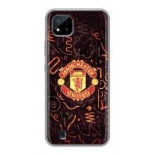 Чехол Манчестер Юнайтед для Реалми С11 (2021) / С20 (AlphaPrint) (эмблема МЮ)