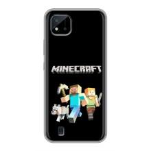 Чехол Майнкрафт на Realme C11 (2021) / C20 (AlphaPrint) Minecraft (герои Minecraft)