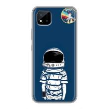 Чехол NASA для Realme C11 (2021) / C20 (AlphaPrint) (Мальчик в шлеме)
