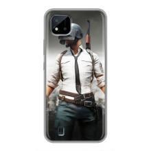 Чехол PUBG для Реалми С11 (2021) / С20 (AlphaPrint) (Пабг мен)