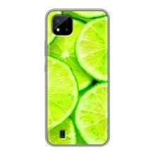 Чохол з зображенням смачної їжі для Realme C11 (2021) / C20 (Лайм)