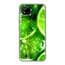Чохол з зображенням смачної їжі для Realme C11 (2021) / C20 (Яскравий Лайм)
