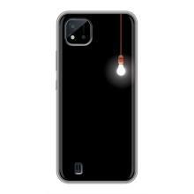 Чохол з картинками на чорному фоні для Realme C11 (2021) / C20 (Лампочка)
