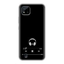 Чохол з картинками на чорному фоні для Realme C11 (2021) / C20 (Плеєр)